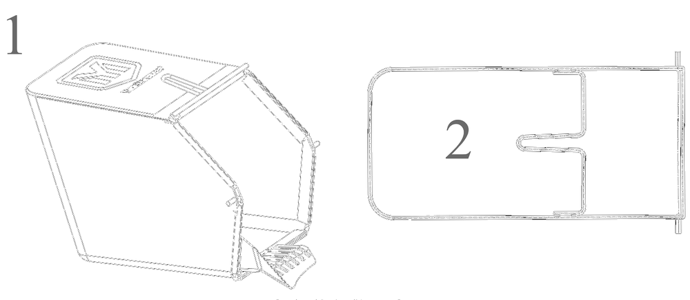 Grassbag Diagram and Parts List for 12AVO2R3752 2024 Yard Machines Lawn Mower